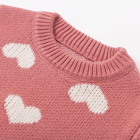 Simplee kids Baby Pullover Sweater Heart Knit Sweater Coat for Autumn Fall and Winter 3M-3T in Saudi Arabia