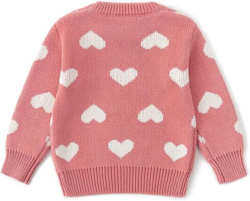 Simplee kids Baby Pullover Sweater Heart Knit Sweater Coat for Autumn Fall and Winter 3M-3T in Saudi Arabia