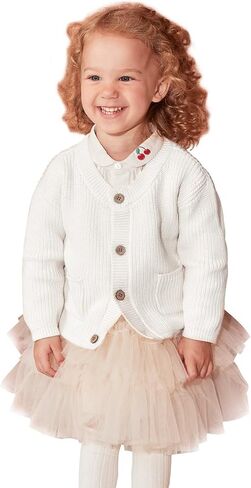 pureborn Baby Toddler Girls Boys Sweaters Warm Jacket - Cotton Knit Cardigan Button Closure Coat Outwear in Saudi Arabia