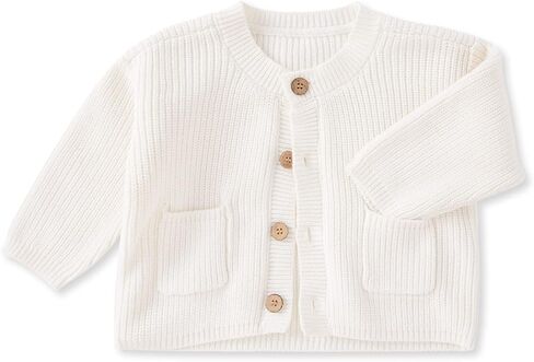 pureborn Baby Toddler Girls Boys Sweaters Warm Jacket - Cotton Knit Cardigan Button Closure Coat Outwear in Saudi Arabia