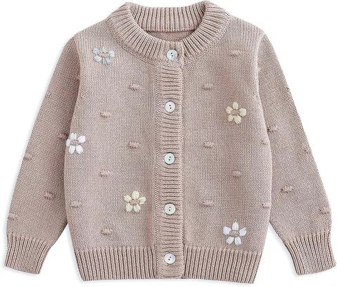 Simplee kids Toddler Girl Knit Cardigans Sweater | Soft and Cozy Fabric,Spring and Fall and Summer Morning Daily Casual Wear,for Baby and Little Kids in Saudi Arabia