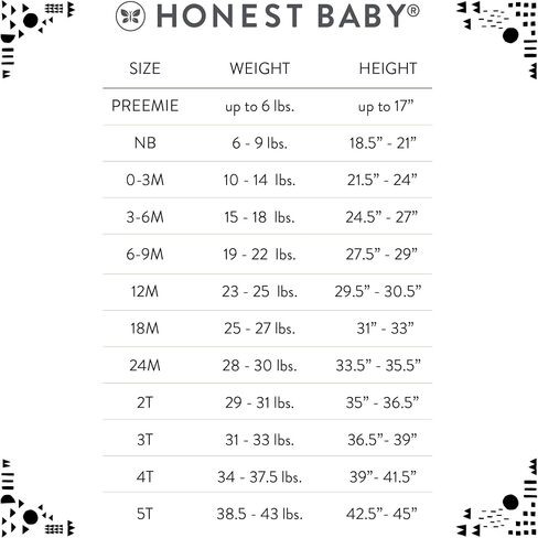 تيشيرتات بأكمام طويلة من القطن العضوي للأطفال من الجنسين من HonestBaby، عبوة متعددة in Kuwait
