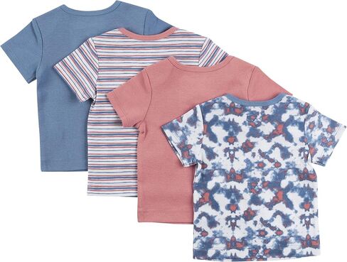 Hanes Baby T-Shirt, Flexy Soft Stretch Shirt, Expandable Shoulder, 4-Pack in Saudi Arabia