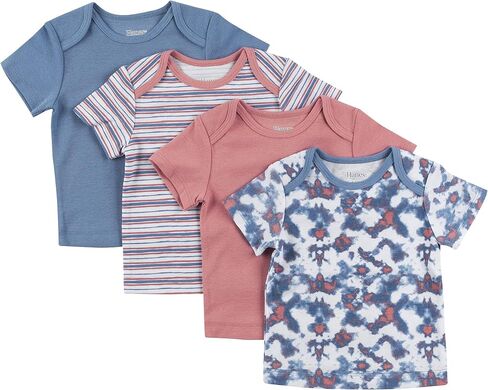 Hanes Baby T-Shirt, Flexy Soft Stretch Shirt, Expandable Shoulder, 4-Pack in Saudi Arabia
