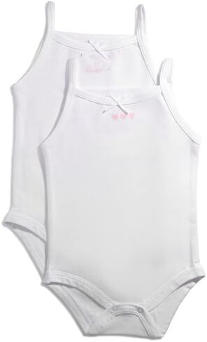 Feathers Tank Top Bodysuits for Baby Girl (2 Pack) Super Soft One-Piece Toddler Bodysuit in Saudi Arabia