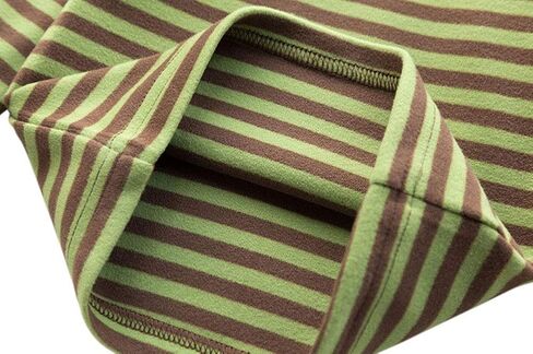 JWWN Little Boys Girls Thermal Tops Kids Winter Undershirt Stripe Turtleneck Fleece Baselayer Long Sleeve T Shirts in Saudi Arabia