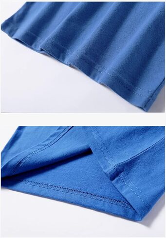 تي شيرت AdaliaFaye للأطفال برقبة دائرية من القطن الصلب للأولاد والبنات بأكمام قصيرة ومريح للأطفال الصغار، تي شيرت داخلي ناعم in Kuwait