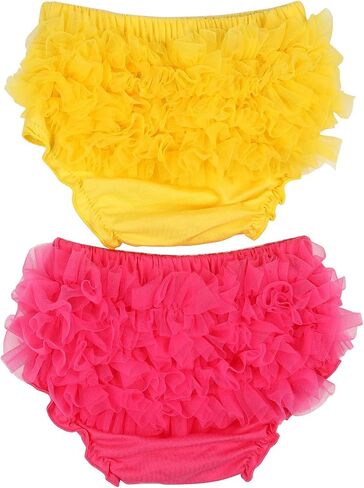 HOOLCHEAN Baby Infant Girls 2PCS Set Tulle Ruffle Bloomer in Kuwait