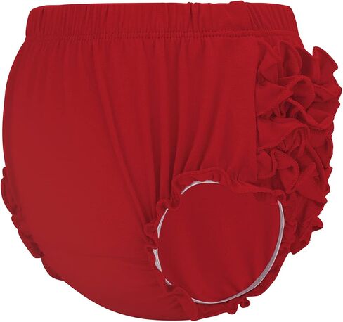 Durio Ruffle Baby Bloomers Cotton Diaper Covers for Girls 0-2T | Soft Cotton Stretch, Back Ruffle Bloomers, Easy Diaper Covers, Toddler Girls Under Dress Shorts, Daily Wear for 0-24M in Saudi Arabia