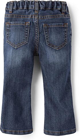 The Children's Place Baby Girls and Toddler Girls Basic Bootcut Jeans, Victory Blue Wash, 9-12 MONTHS in Saudi Arabia