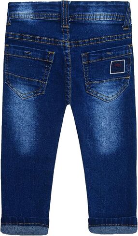 KIDSCOOL SPACE Baby Girl Boy Jeans,Little Kid Elastic Band Inside Ripped Denim Pants in Saudi Arabia