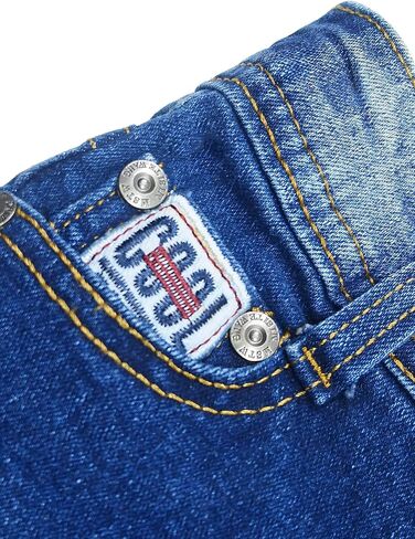 KIDSCOOL SPACE Baby Girl Boy Jeans,Little Kid Elastic Band Inside Ripped Denim Pants in Saudi Arabia