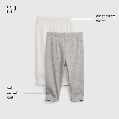 سروال ضيق مضلع للفتيات الصغيرات من GAP مكون من قطعتين in Kuwait