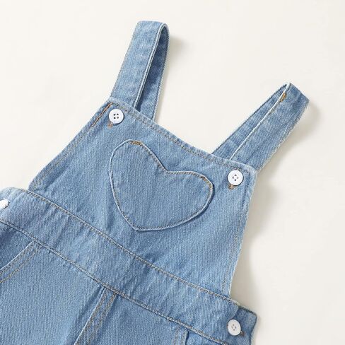 Baby Girls Overalls Baby Denim Romper Outfits Infant Girls Jeans Jumpsuit in Saudi Arabia