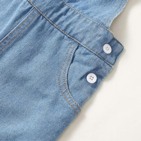 Baby Girls Overalls Baby Denim Romper Outfits Infant Girls Jeans Jumpsuit in Saudi Arabia