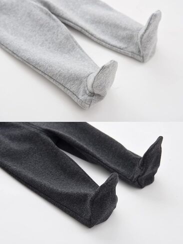 ACESTAR Newborn Infant Baby Boys Girls Cotton High Waist Footed Pants Casual Leggings with Feet 0-12 Months 3-PACK/1-PACK in Saudi Arabia