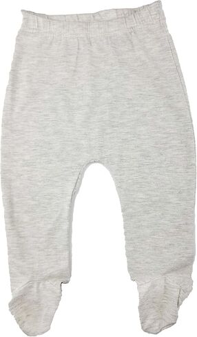 123 Bear Baby Soft Cotton Spandex Pants with Feet in Kuwait