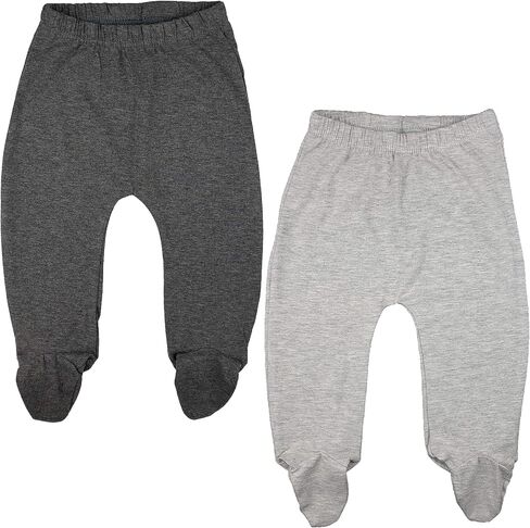 123 Bear Baby Soft Cotton Spandex Pants with Feet in Kuwait