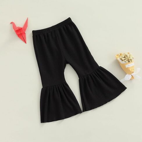 Toddler Bell Bottoms Baby Girls Ruffle Leggings Bell-Bottomed Flare Pants Trousers in Saudi Arabia