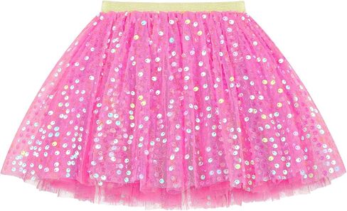 Toddler Girls Layered Tutu Skirt Sparkling Sequin Tulle Dance Skirts in Saudi Arabia