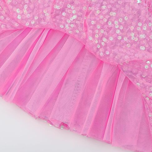 Toddler Girls Layered Tutu Skirt Sparkling Sequin Tulle Dance Skirts in Saudi Arabia