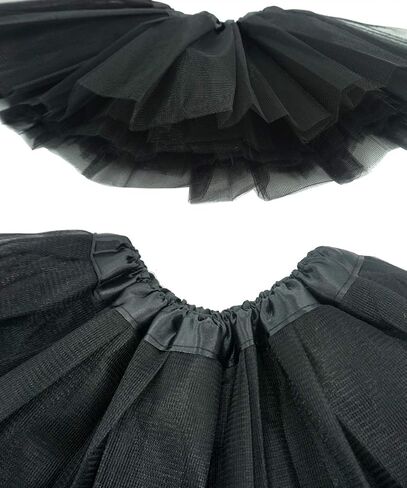 BGFKS 5 Layered Toddlers Tulle Tutu Skirt for Girls with Headband for Baby Girl 0 to 36 Months in Saudi Arabia