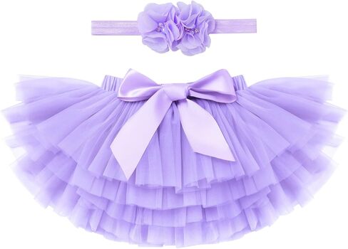Baby Girl Tutu Skirt with Diaper Cover Toddler Girls Tulle Bloomers and Headband First Birthday Cake Smash Outfits 0-3T in Saudi Arabia