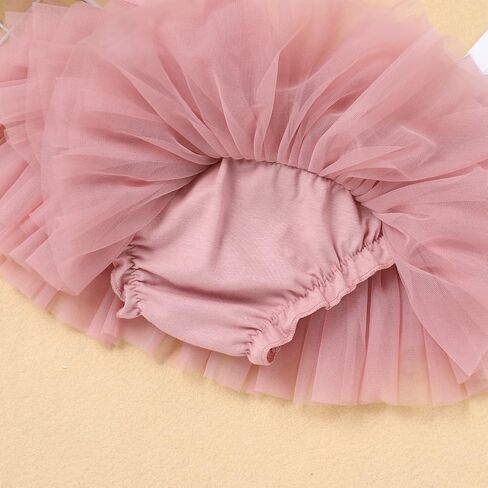 Baby Girl Tutu Skirt with Diaper Cover Toddler Girls Tulle Bloomers and Headband First Birthday Cake Smash Outfits 0-3T in Kuwait