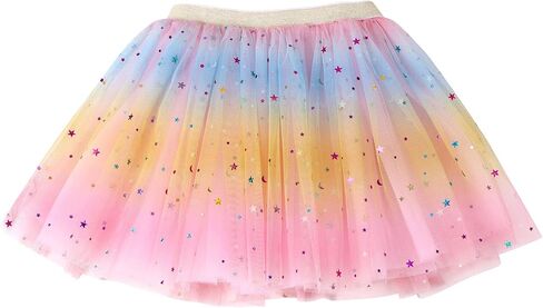Simplicity Baby Girl's Rainbow Tutu Skirt 4-Layer Tulle Princess Ballet Dress in Saudi Arabia