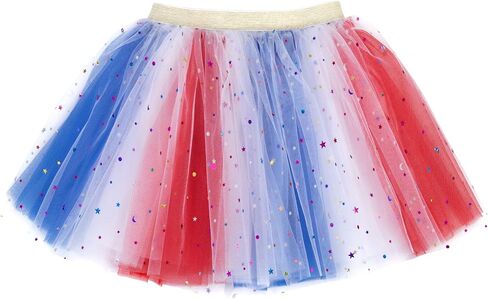 Simplicity Baby Girl's Rainbow Tutu Skirt 4-Layer Tulle Princess Ballet Dress in Saudi Arabia