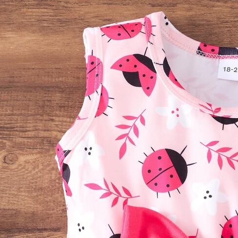 RETSUGO Little Girl A-Line Dresses Bowknot Dress for Baby Girls Casual Toddler Girl Dresses for Party Girl Dress 1-8 Years in Kuwait