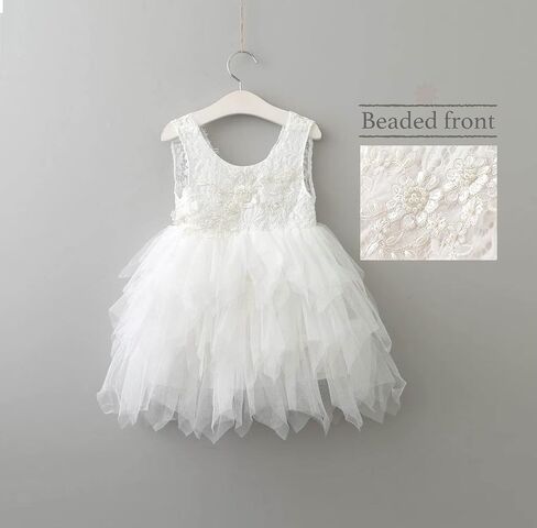 Topmaker Backless A-line Lace Back Flower Girl Dress in Saudi Arabia