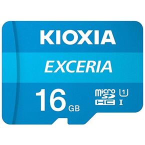 KIOXIA 16GB EXCERIA microSD Memory Card U1 Class 10 100MB/s Max Read Speed, Full HD Video Recording in Kuwait
