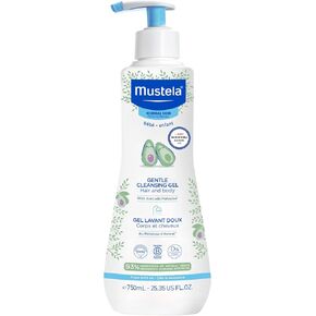 Mustela Gentle Cleansing Gel - Baby Wash for Delicate Skin and Hair - Newborn-Safe Cleanser - Made with with Natural Avocado Perseose - 1 or 2-Pack - Various Sizes in Saudi Arabia