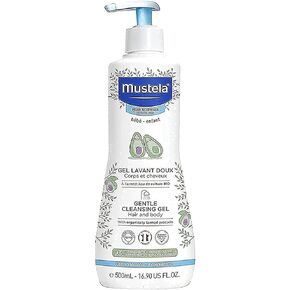 Mustela Baby Gentle Cleansing Gel - Baby Hair & Body Wash - with Natural Avocado fortified with Vitamin B5 - Biodegradable Formula & Tear-Free - 1 or 2-Pack - Various Sizes