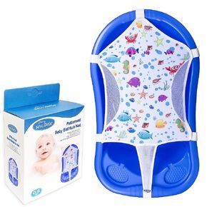 شبكة دعم مقعد حمام الطفل، شبكة حمام منقوشة مع ستة زوايا دعم للأمان، شبكة دش حوض استحمام، حمالة حمام عالية الجودة لحديثي الولادة، الحجم: 88.9 سم × 53.34 سم (حوض الاستحمام غير متضمن) in Kuwait