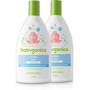حمام فقاعات Babyganics، غير مسبب للحساسية، ينظف بلطف، خالي من العطور، 20 أونصة سائلة، قد تختلف التعبئة والتغليف in Kuwait