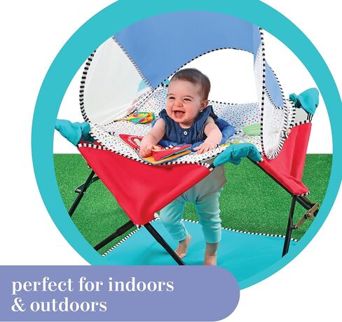 Summer-Pop 'N Jump Portable Baby Activity Center - Lightweight Baby Jumper with Toys and Canopy for Indoor and Outdoor Use in Saudi Arabia