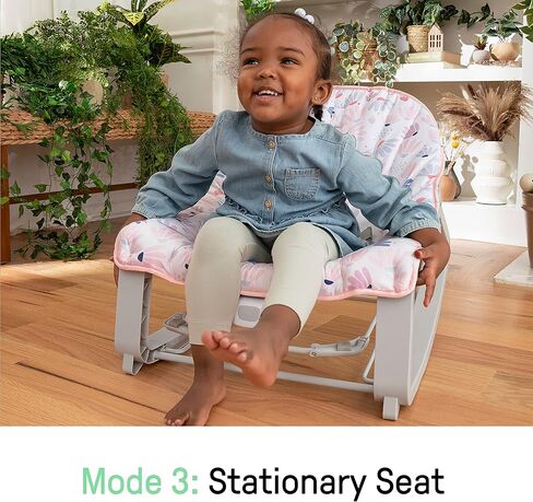 كرسي هزاز للأطفال من Ingenuity Keep Cozy 3 في 1 Grow with Me، مقعد وهزاز للرضع والأطفال الصغار، اهتزازات وبار ألعاب، من 0 إلى 30 شهرًا يصل وزنه إلى 40 رطلاً (ويفر) in Kuwait