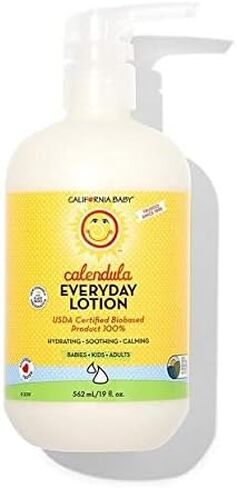 California Baby Calendula Lotion | 100% Plant-Based Moisturizer | Lavender Baby Lotion | Face Moisturizer For Dry Skin | Hypoallergenic | 19 oz. in Saudi Arabia