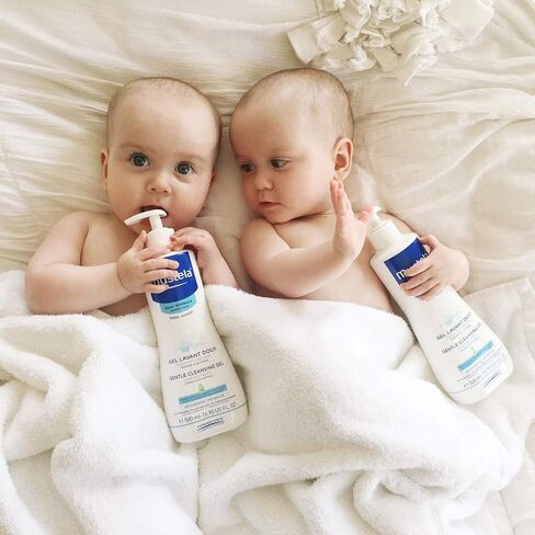 Mustela Gentle Cleansing Gel - Baby Wash for Delicate Skin and Hair - Newborn-Safe Cleanser - Made with with Natural Avocado Perseose - 1 or 2-Pack - Various Sizes in Saudi Arabia