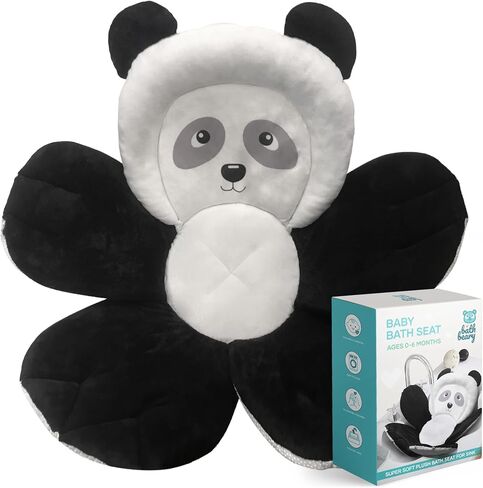 BATHBEARY Baby Sink Bath Cushion, Baby Bathtub Seat Panda Bear Design Cushion for Newborn Sink Bath Soft and Plush Washable Baby Bath Cushion in Saudi Arabia