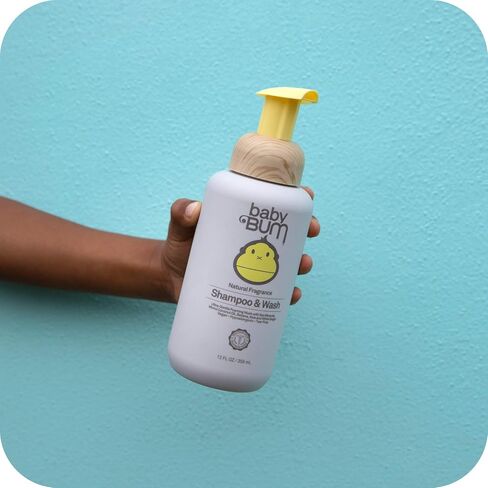 Sun Bum Baby Bum Shampoo & Wash & Bubble Bath | Tear Free Foaming Soap for Sensitive Skin with Nourishing Coconut Oil | Natural Fragrance | Gluten Free & Vegan in Saudi Arabia
