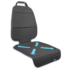 Munchkin® Brica® Elite Seat Guardian™ Child Car Seat Protector with Grime Guard™ Fabric, Dark Grey & ® Brica® Deluxe Kick Mats™ Car Seat Protector, Black, 2 Pack