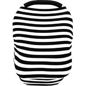 Car Seat Covers High Stretchy- Carseat Canopy for Babies, Multi- use Breastfeeding Covers, Baby Shower Gifts for Boys and Girls