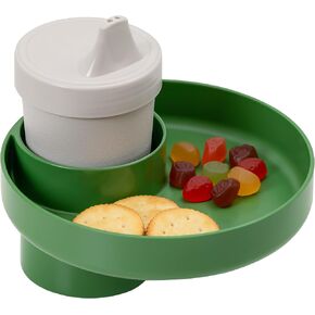 Travel Tray My Round, USA made. Easily convert your existing cup holder to a TRAY AND CUP HOLDER for use in a Car Seat, Booster, Stroller, Golf Cart and anywhere you have a cup holder! Beige in Saudi Arabia