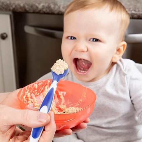 Dr. Brown's Soft-Tip Toddler Feeding Spoons, 6 Pack with No-Slip Strong Suction Bowl for Babies and Toddlers, BPA Free, 2 Pack in Saudi Arabia