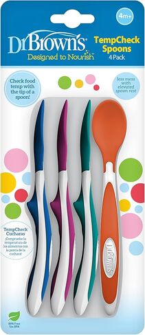 Dr. Brown's Soft-Tip Toddler Feeding Spoons, 6 Pack with No-Slip Strong Suction Bowl for Babies and Toddlers, BPA Free, 2 Pack in Saudi Arabia