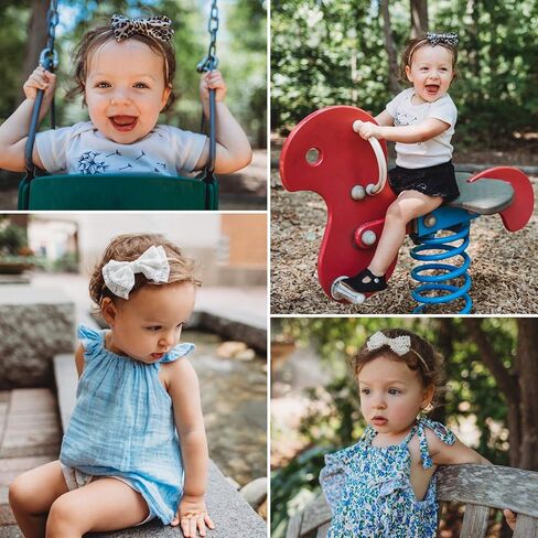 LittleJoJo Baby Girl Headbands and Bows, Newborn Infant Toddler Nylon Hairbands Hair Accessories in Kuwait