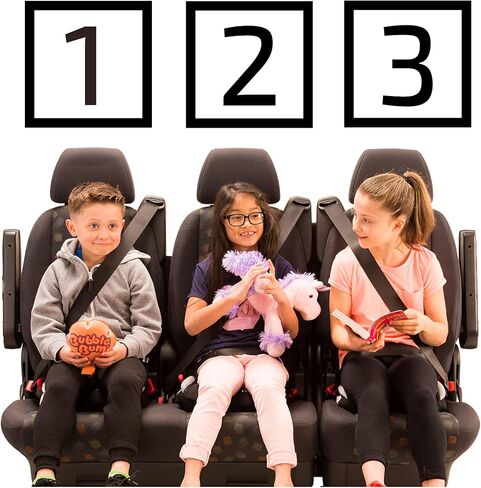 مقعد معزز للسفر قابل للنفخ من بابل بوم للسيارة، مقعد معزز محمول للسيارة - بدون ظهر، قابل للطي وضيق - مقعد سيارة للسفر للأطفال بوزن 40-100 رطل - جرافيتي in Kuwait